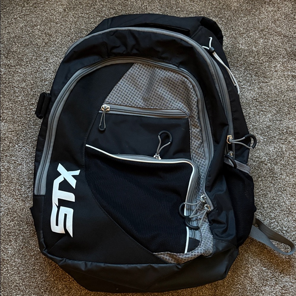 Black and Gray STX Lacrosse Backpack
